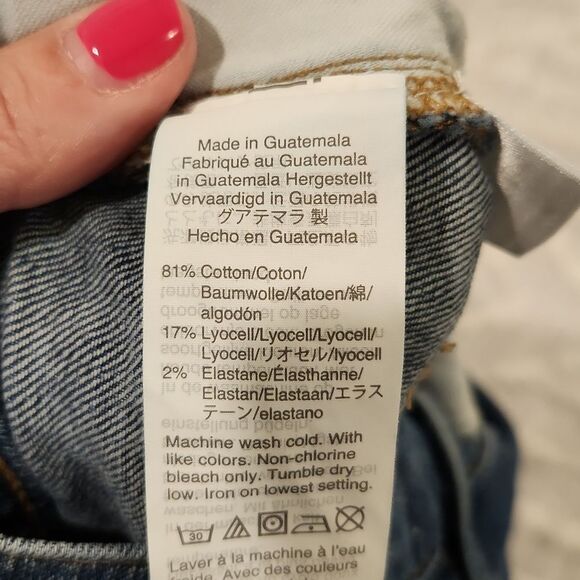 Madewell high rise denim jean shorts w rolled cuff size 26! - Picture 10 of 13